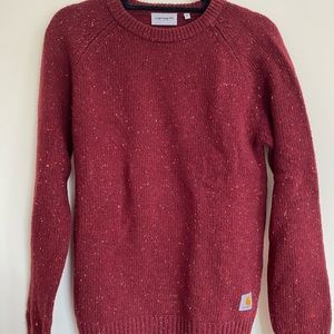 CARHARTT WIP SWEATER, MAROON, SIZE XS